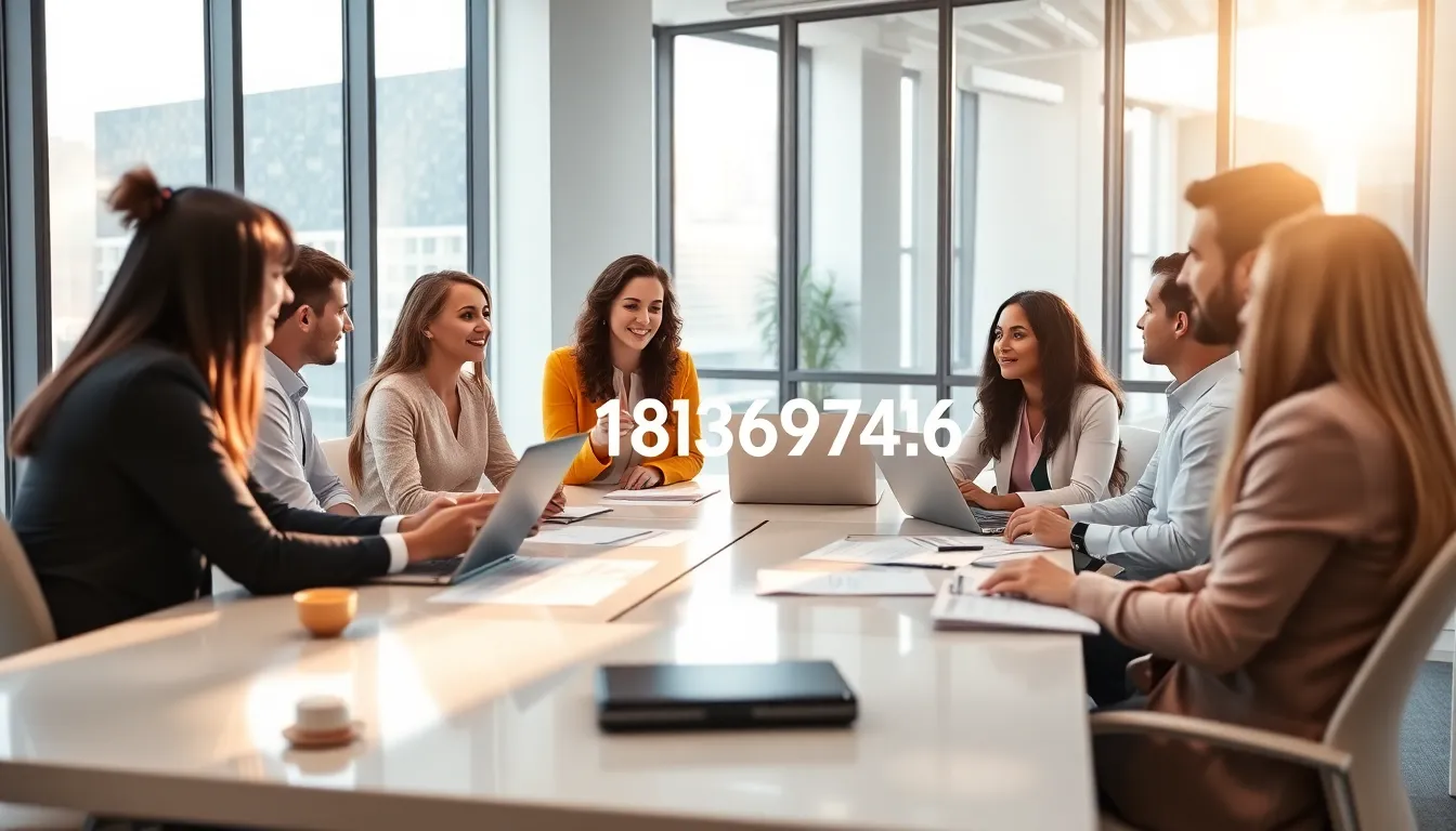 team discussing communication issues in a modern office.